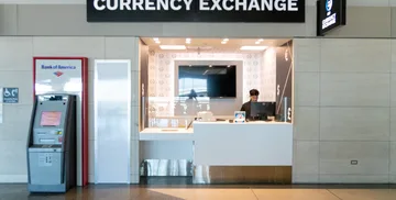 Currency exchange at SFO International Terminal