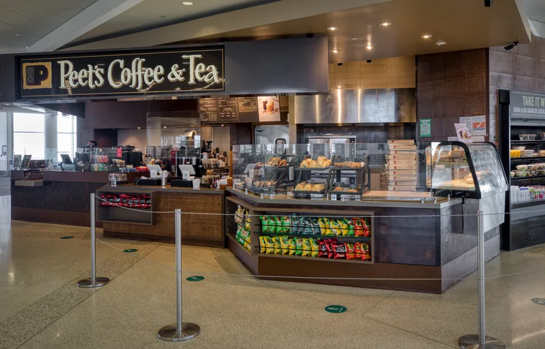 Peet's Coffee & Tea's location in the D Gates 